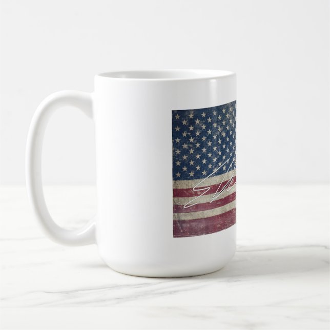 Taza De Café Chaquetón de mezclilla con firma (Izquierda)