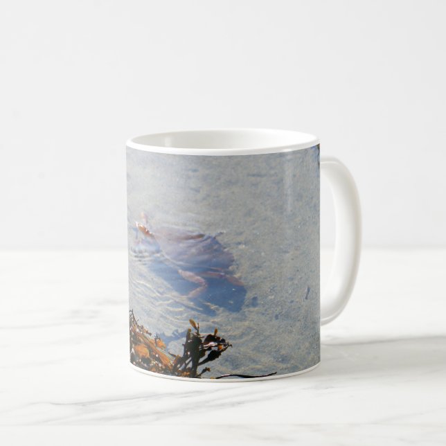 Taza De Café Charca de marea en Sand Beach (Anverso derecho)