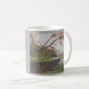 Taza De Café Charca hermosa de la ciudad en Hampton del este