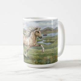 Taza De Café Charismatic Pinto Icelandic Mare watercolor