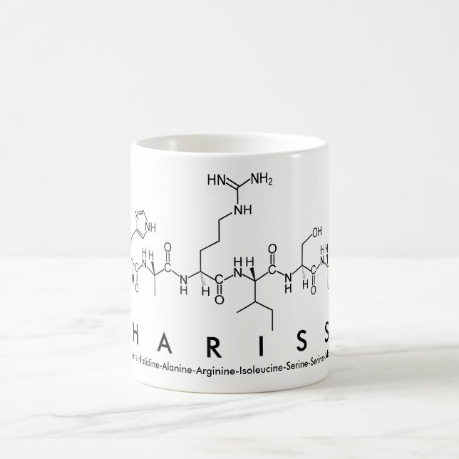 Taza De Café Charissa peptide nombre mug (Centro)