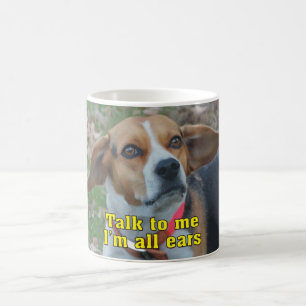 Taza De Café Charla divertida a mí soy todo el beagle de los
