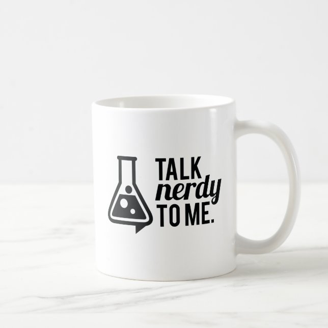 Taza De Café Charla Nerdy (Derecha)
