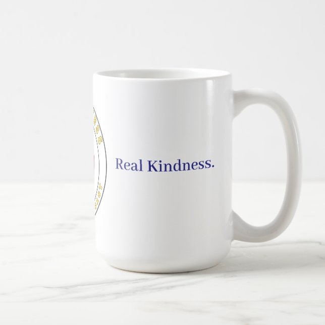Taza De Café Charla real. Bondad real. (Derecha)