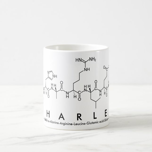Taza De Café Charlee peptide name mug (Centro)