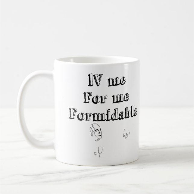 Taza De Café Charles Aznavour, Formidable/Verable camiseta Mug (Izquierda)