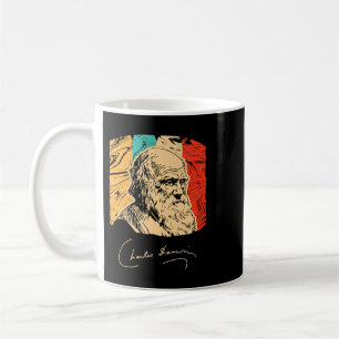 Taza De Café Charles Darwin Naturalist Biólogo Retr