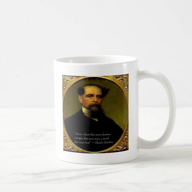 Taza De Café Charles Dickens y la más sentida cita (Derecha)