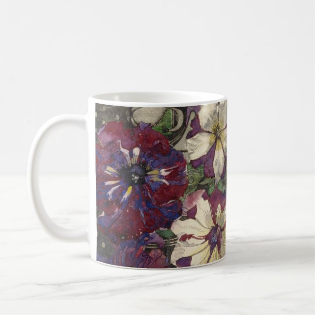 Taza De Café Charles Rennie Mackintosh - petunias (Izquierda)