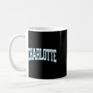 Taza De Café Charlotte Fútbol Ciudad Vintage 
