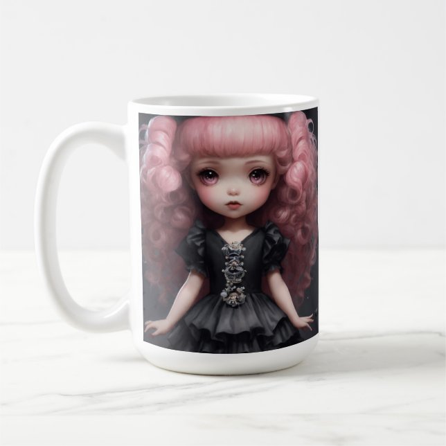 Taza De Café "Charming Doll Cup: Perfecto para coleccionistas"  (Izquierda)