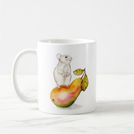 Taza De Café Charming Mouse on a Pear