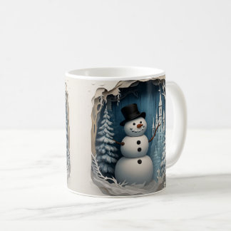 Taza De Café Charming Winter Snowman – Cozy Holiday Coffee mug