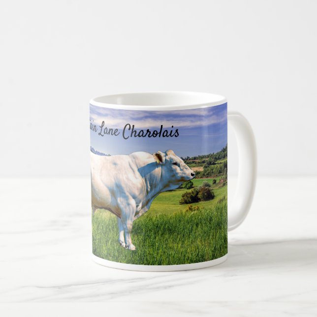 Taza De Café Charolais Bull  (Anverso derecho)
