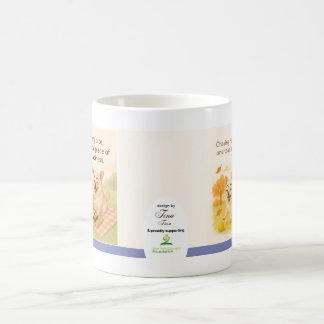 Taza De Café Chasing Happiness Dog Lover Mug by Tina Tran