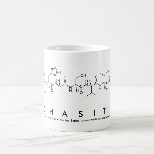 Taza De Café Chasity peptide nombre mug (Centro)