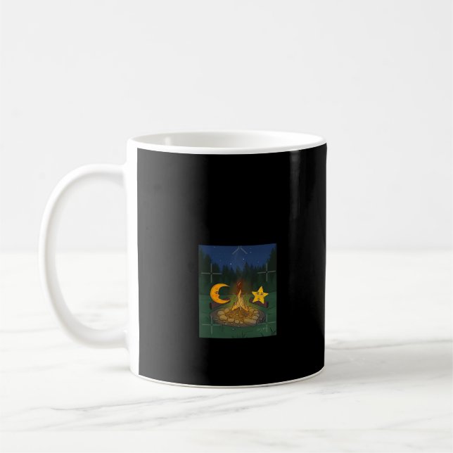 Taza De Café Chat Entre El Gráfico De La Luna (Izquierda)