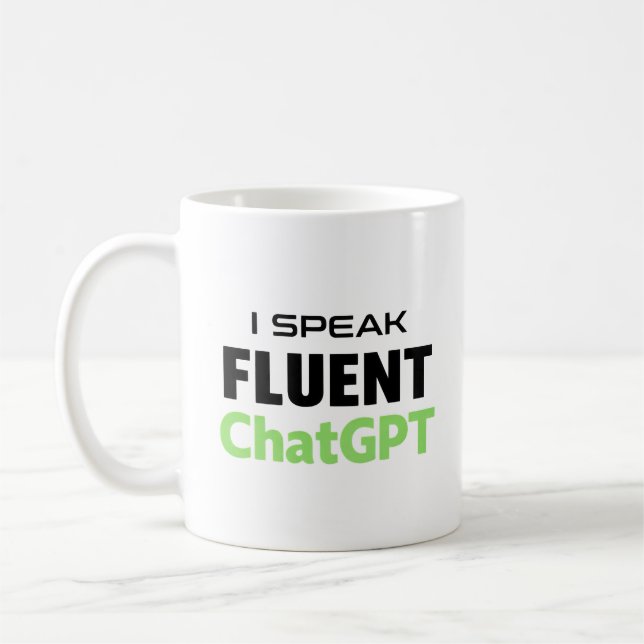 Taza De Café ChatGPT Divertido (Izquierda)