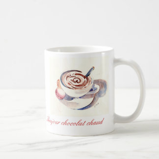 Taza De Café Chaud del chocolat de Bonjour