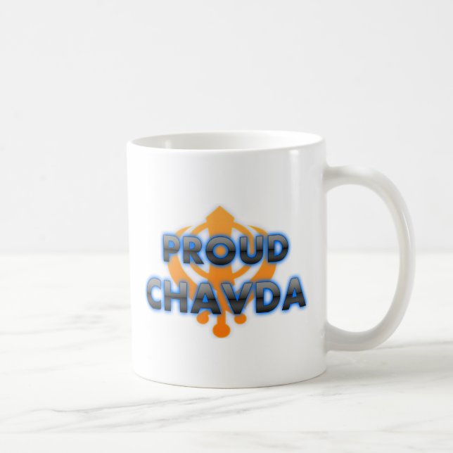 Taza De Café Chavda orgulloso, orgullo de Chavda (Derecha)
