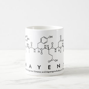 Taza De Café Chayenna peptide nombre mug