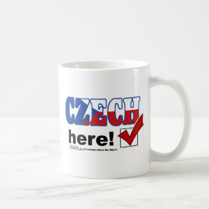 Taza De Café Checo Aquí (luz)