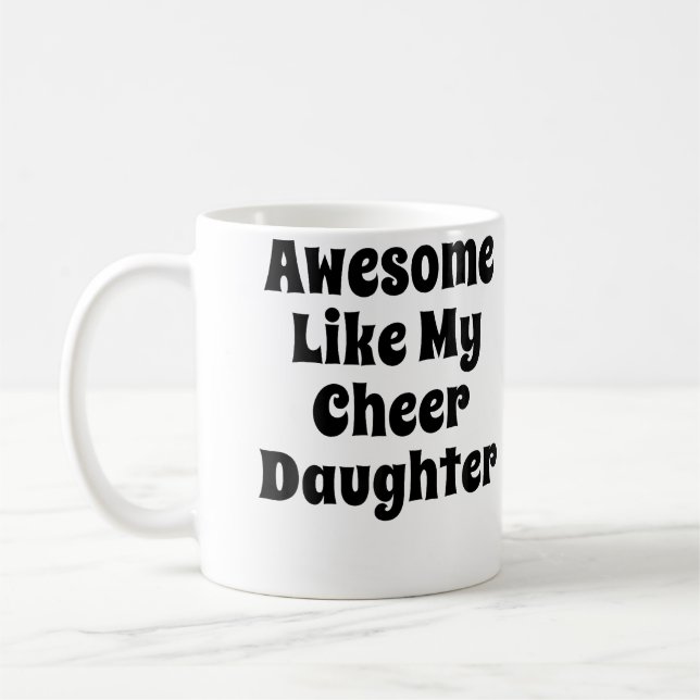 Taza De Café Cheerleader Cheer Dad Mom Cheerleading (Izquierda)