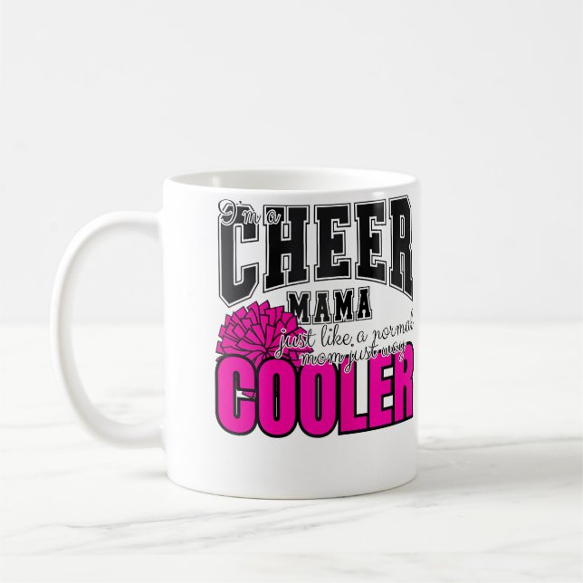 Taza De Café Cheerleading Mom Cheerleader Cheer Mom (Izquierda)