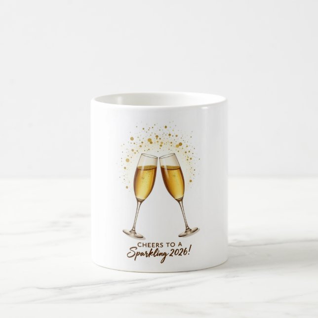Taza De Café Cheers to Sparkling 2026 Mug (Centro)
