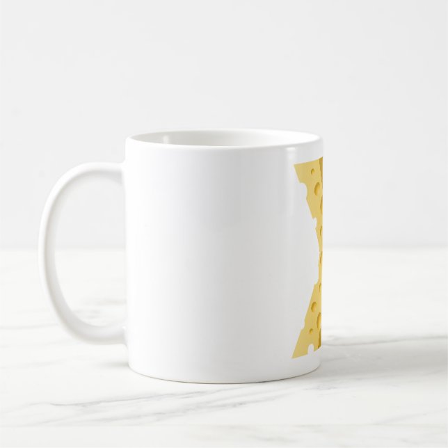 Taza De Café Cheese Letter X Typography (Izquierda)