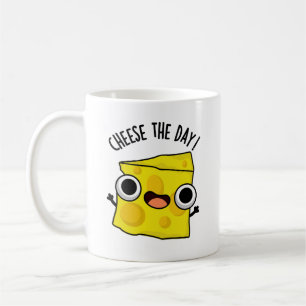 Taza De Café Cheese The Day Funny Food Pun