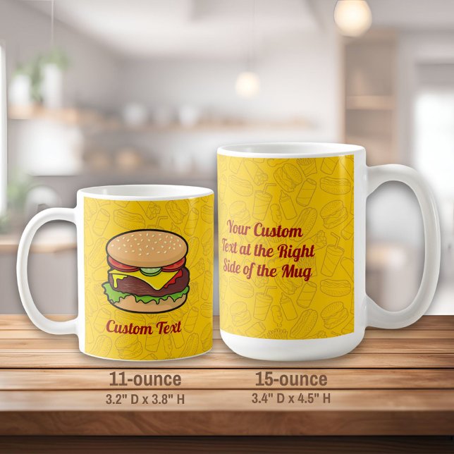 Taza De Café Cheeseburger Coffee Mug (Subido por el creador)