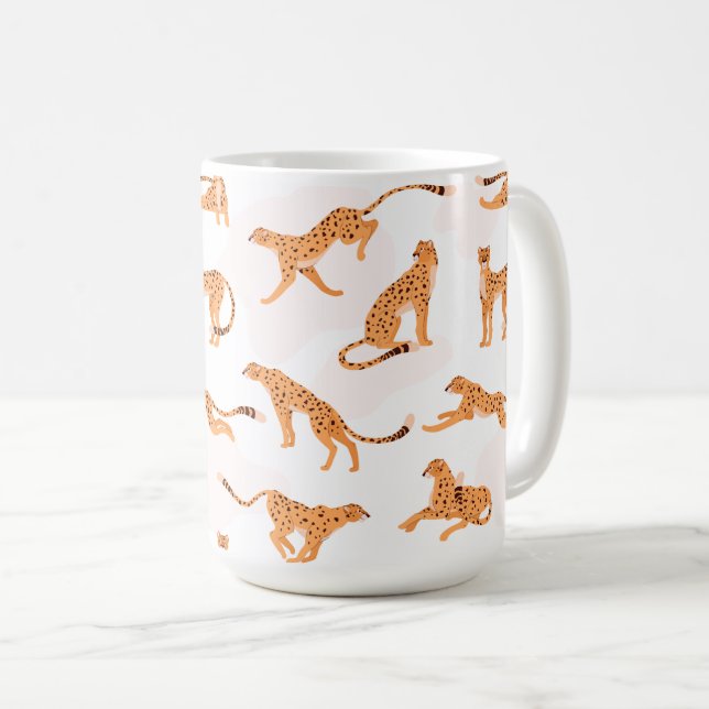 Taza De Café Cheetah Pattern Mug (Anverso derecho)
