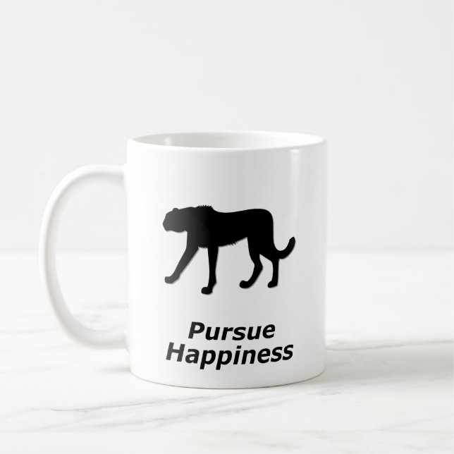 Taza De Café Cheetah persigue la felicidad (Izquierda)