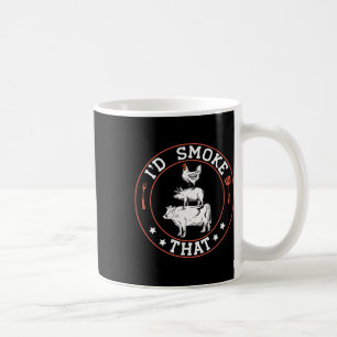 Taza De Café Chef Carnicero Ahumador de BBQ Me Fumaría Ese Horn