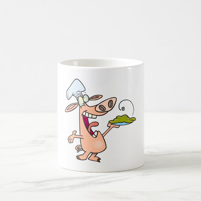 Taza De Café Chef Cerdo Con Comida (Subido por el creador)