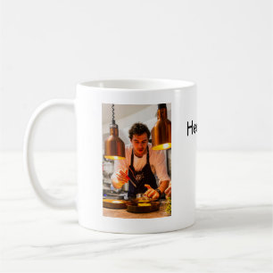 Taza De Café Chef cocinero agregar texto nombre hombres cocina 