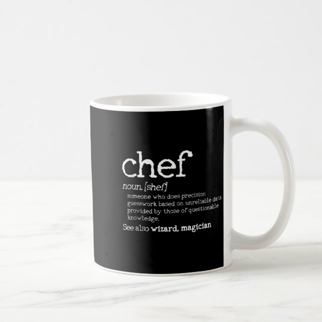 Taza De Café Chef Definition - Funny Dictionary Cooking Gift Ta (Derecha)