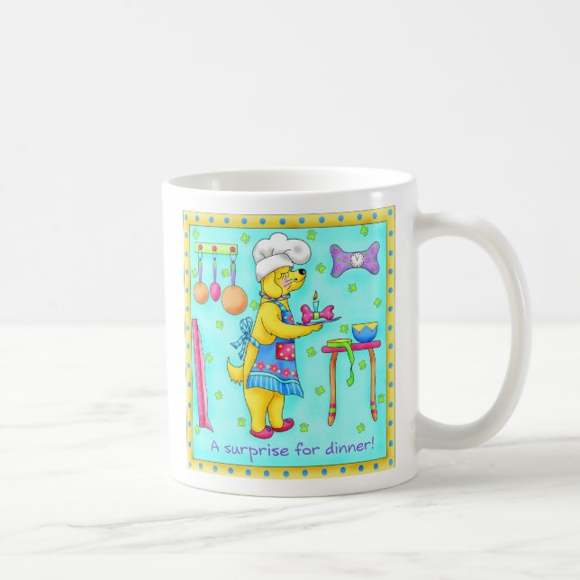 Taza De Café Chef Dog Mug (Derecha)