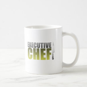 Taza De Café Chef ejecutivo amarillo
