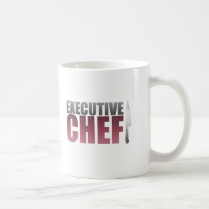 Taza De Café Chef ejecutivo rojo