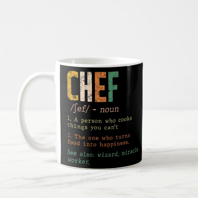 Taza De Café Chef es una persona que cocina cosas que no se pue (Izquierda)