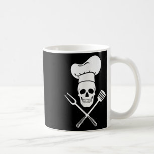 Taza De Café Chef Gorra Cocina de cráneo Cocina barbacoa