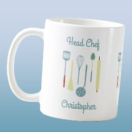 Taza De Café Chef jefe personalizado