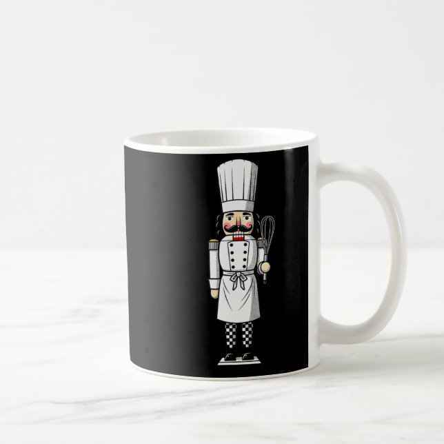 Taza De Café Chef Nutcracker Cook Hat Xmas  (Derecha)