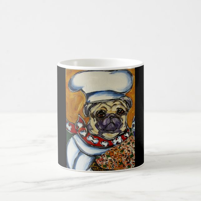 Taza De Café Chef Pug (Centro)
