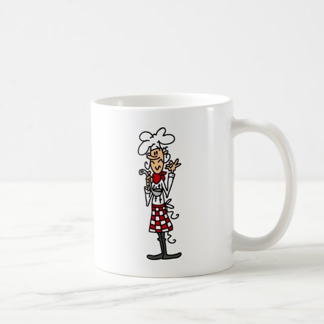 Taza De Café Chef, una pulgada de estas camisetas y regalos (Derecha)