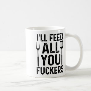 Taza De Café Chef, yo te alimentaré a todos.