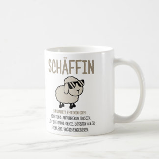 Taza De Café chefin Geschenke lustig, Schäffin Spruch Geschenk