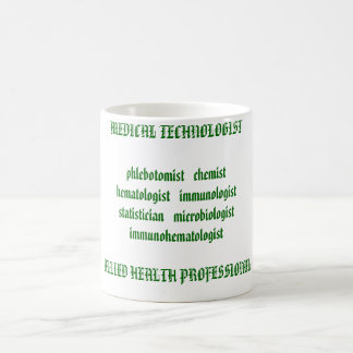 Taza De Café Chemisthemat MÉDICO del phlebotomist del